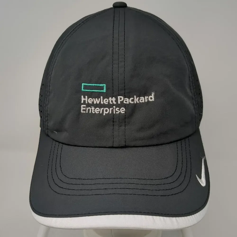Nike Baseball Cap Black OSFM Dri-FIT Hewlett Packard Enterprise Strapback Hat
